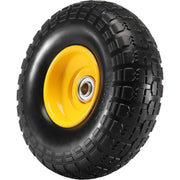 Solid PU Run-Flat Tire Wheel, 254 mm, 2-Pack, 181.4 kg Dynamic Load, 204.1 kg Static Load, Flat Free Tubeless V952-FPLJAZPU400LBUE89V0