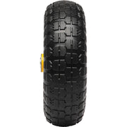 Solid PU Run-Flat Tire Wheel, 254 mm, 2-Pack, 181.4 kg Dynamic Load, 204.1 kg Static Load, Flat Free Tubeless V952-FPLJAZPU400LBUE89V0