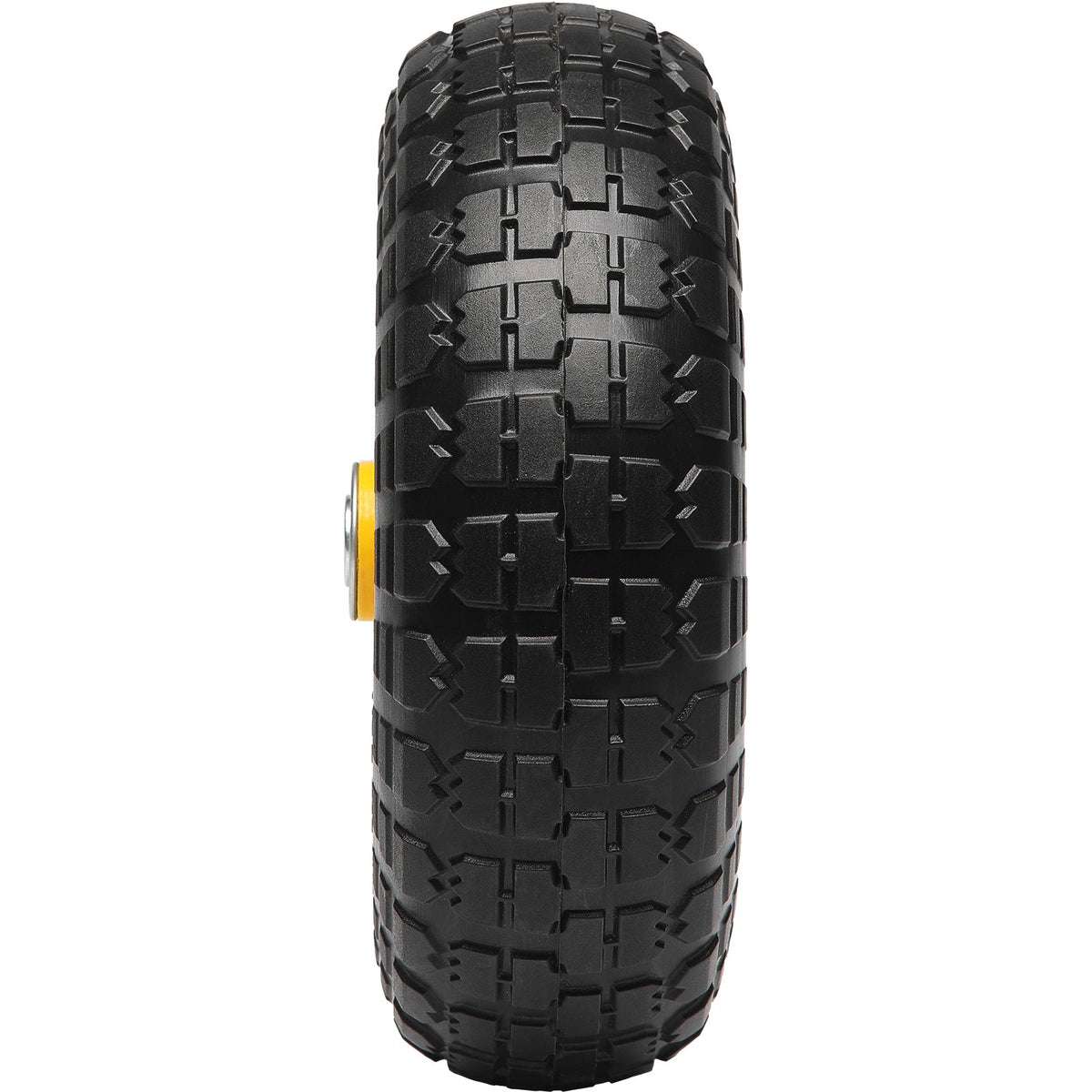 Solid PU Run-Flat Tire Wheel, 254 mm, 2-Pack, 181.4 kg Dynamic Load, 204.1 kg Static Load, Flat Free Tubeless V952-FPLJAZPU400LBUE89V0