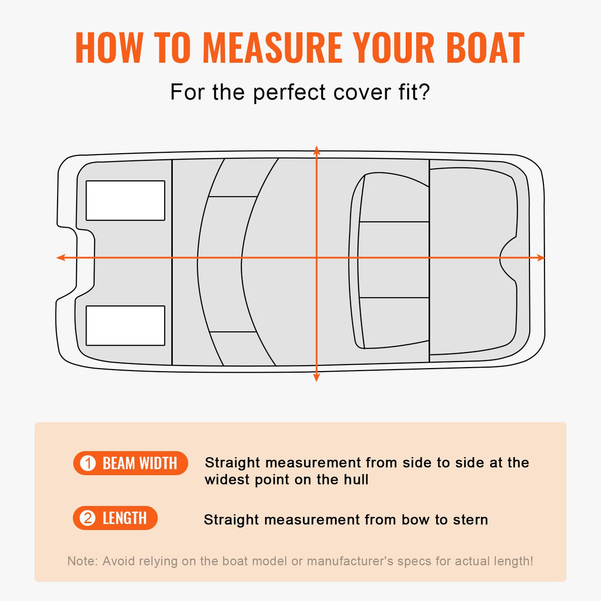 Pontoon Boat Cover 800D Waterproof Trailerable 23-24 ft with Storage Bag V952-FQCZX800D2328O284V0