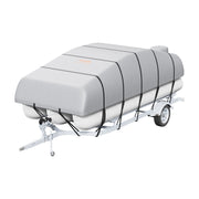 Pontoon Boat Cover 800D Waterproof Trailerable 23-24 ft with Storage Bag V952-FQCZX800D2328O284V0