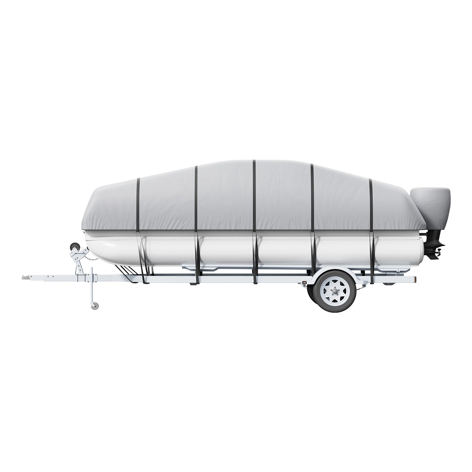 Pontoon Boat Cover 800D Waterproof Trailerable 23-24 ft with Storage Bag V952-FQCZX800D2328O284V0