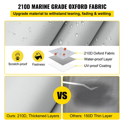 Pontoon Boat Cover, Fit for 17\'-20\' Boat, Heavy Duty 600D Marine Grade Oxford Fabric, UV Resistant V952-FQCZYCYCB21245KUNV0