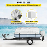 Pontoon Boat Cover, Fit for 17\'-20\' Boat, Heavy Duty 600D Marine Grade Oxford Fabric, UV Resistant V952-FQCZYCYCB21245KUNV0