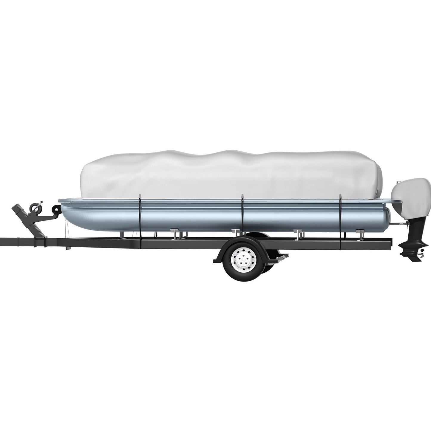 Pontoon Boat Cover, Fit for 25\'-28\' Boat, Heavy Duty 600D Marine Grade Oxford Fabric, UV Resistant V952-FQCZYCYCB2528M0J5V0