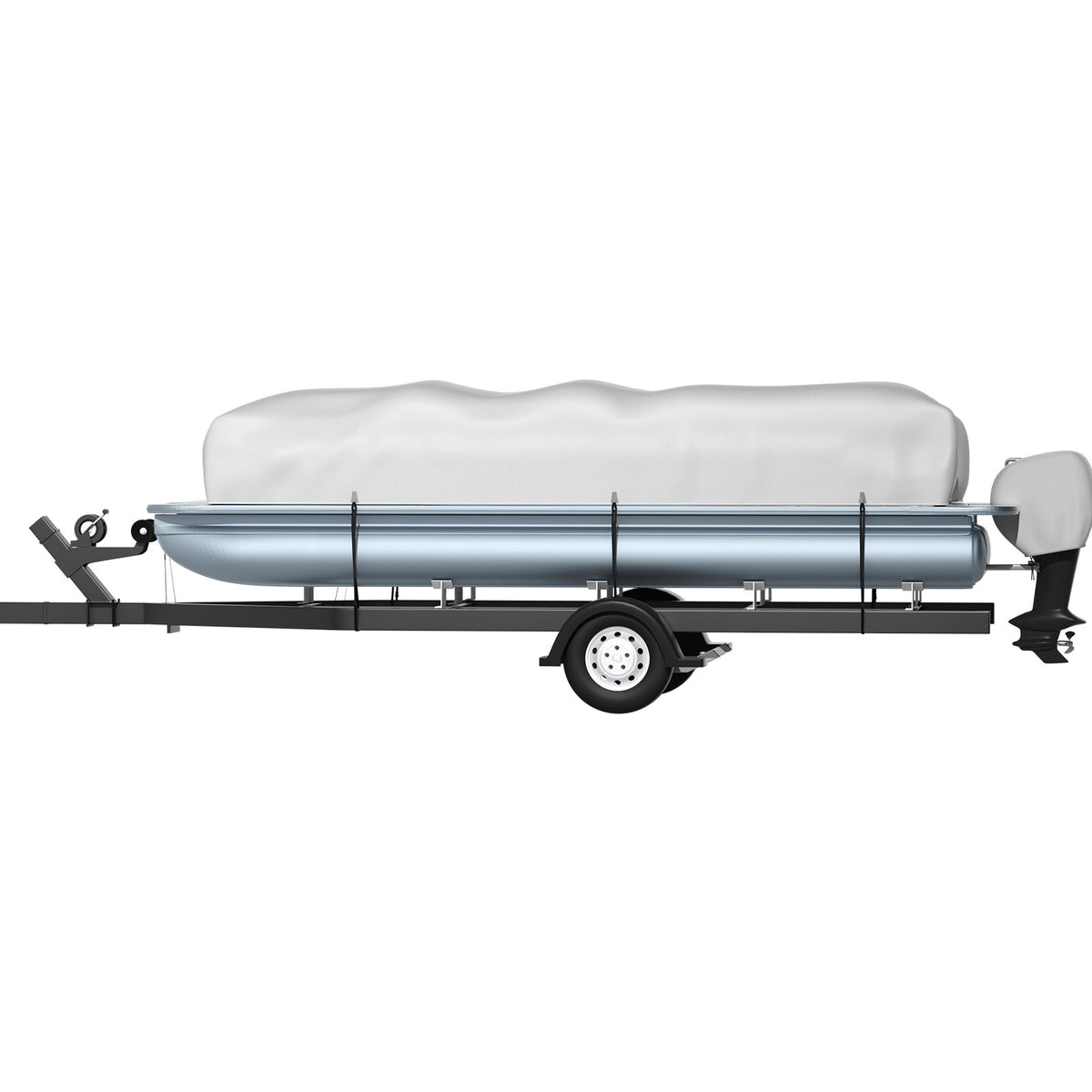 Pontoon Boat Cover, Fit for 25\'-28\' Boat, Heavy Duty 600D Marine Grade Oxford Fabric, UV Resistant V952-FQCZYCYCB2528M0J5V0