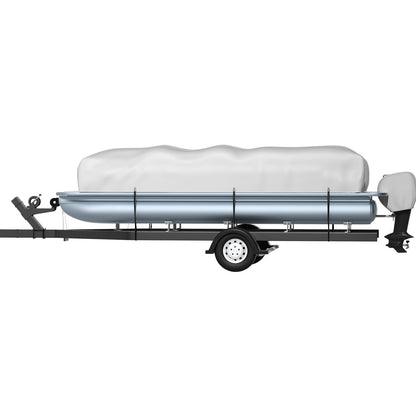 Pontoon Boat Cover, Fit for 25\'-28\' Boat, Heavy Duty 600D Marine Grade Oxford Fabric, UV Resistant V952-FQCZYCYCB2528M0J5V0