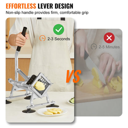 Commercial Vegetable Slicer, 1/2 inch Fruit Slicer, Stainless Steel and Aluminum Alloy Vegetable Cutter V952-FQQPJWS316INZRLGOV0
