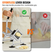 Commercial Vegetable Slicer, 3/8 inch Fruit Slicer, Stainless Steel and Aluminum Alloy Vegetable Cutter V952-FQQPJWS38INCMIPZFV0