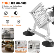 Commercial Vegetable Slicer, 3/8 inch Fruit Slicer, Stainless Steel and Aluminum Alloy Vegetable Cutter V952-FQQPJWS38INCMIPZFV0