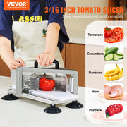 Commercial Tomato Slicer, 3/16 inch Tomato Cutter Slicer, Stainless Steel Heavy Duty Tomato Slicer Machine, V952-FQQPJZTS316I23N2VV0