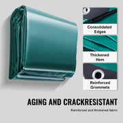PVC Waterproof Tarp, 16.5 x 29.5 ft Heavy Duty PVC Tarpaulin, Tear-Proof and Weather-Proof, with Grommets and V952-FSBLSPVCPVC59AFTUV0