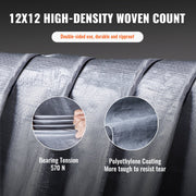 Tarp Waterproof Tarpaulin 20 x 30 ft 10 Mil Plastic Poly Tear UV Resistant V952-FSBWYNZPEPE207MCQV0