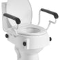 Raised Toilet Seat with Arms, 136.1 kg Load Capacity, 3-Level Adjustable Height, Widened Commode Elevated V952-FSSFSJGMTZDDNO6QU001V0