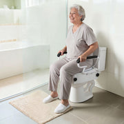 Raised Toilet Seat with Arms, 136.1 kg Load Capacity, 3-Level Adjustable Height, Widened Commode Elevated V952-FSSFSJGMTZDDNO6QU001V0