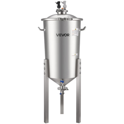 Stainless Steel Conical Fermenter, 8 Gal/30L Home Brewing Fermenation Tank, Brew Bucket Fermentor with V952-FSSPJNJXT2FTG68GV001V0