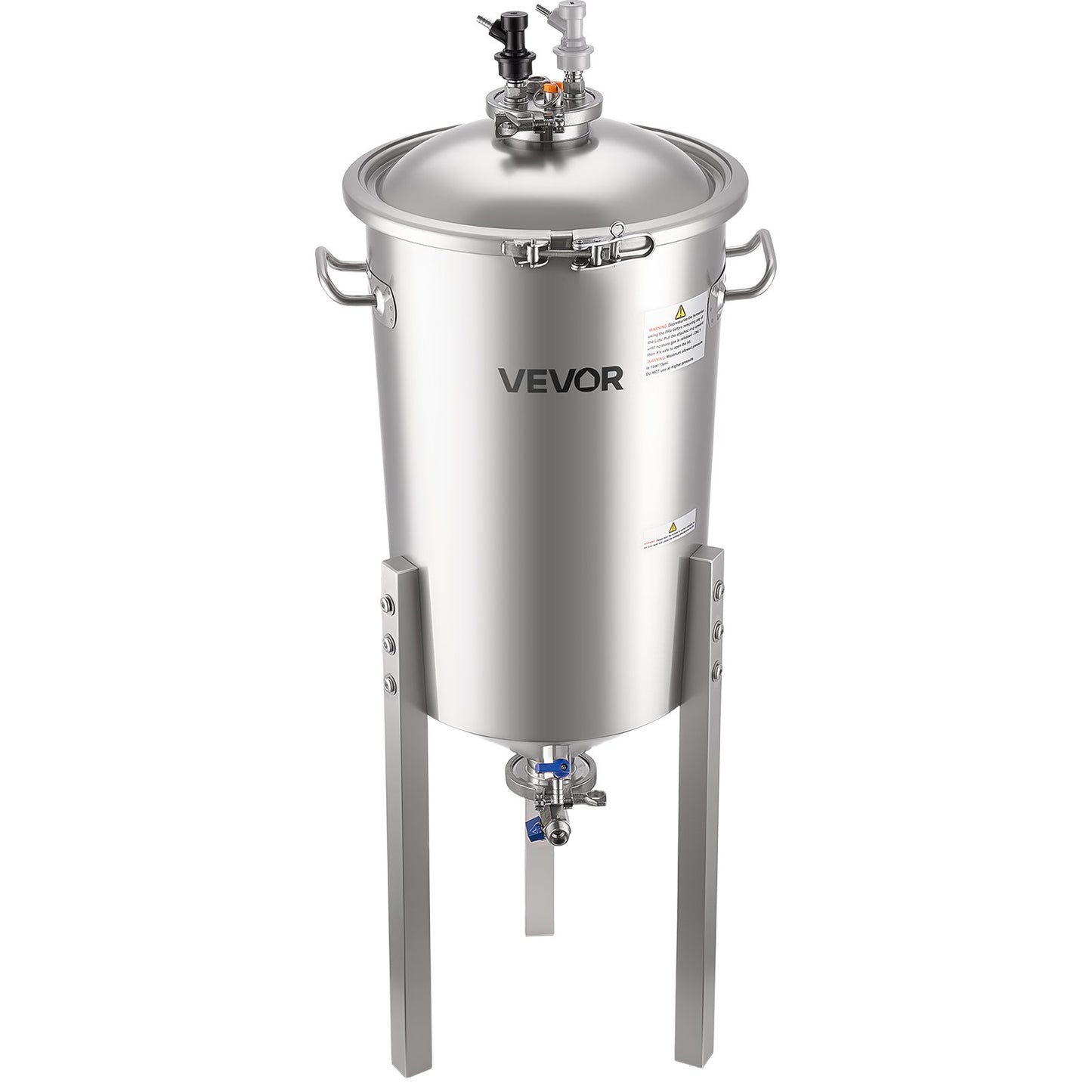 Stainless Steel Conical Fermenter, 8 Gal/30L Home Brewing Fermenation Tank, Brew Bucket Fermentor with V952-FSSPJNJXT2FTG68GV001V0