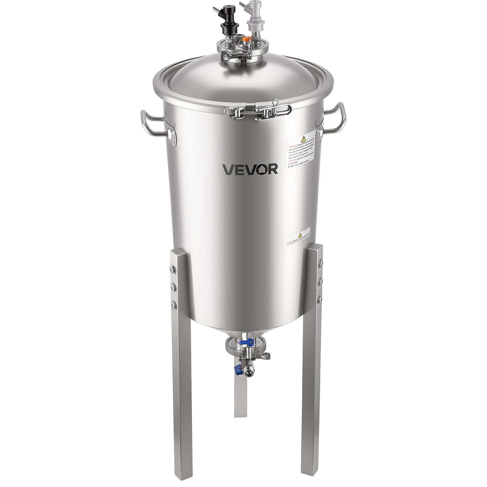Stainless Steel Conical Fermenter, 8 Gal/30L Home Brewing Fermenation Tank, Brew Bucket Fermentor with V952-FSSPJNJXT2FTG68GV001V0