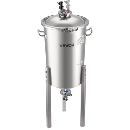 Stainless Steel Conical Fermenter, 8 Gal/30L Home Brewing Fermenation Tank, Brew Bucket Fermentor with V952-FSSPJNJXT2FTG68GV001V0