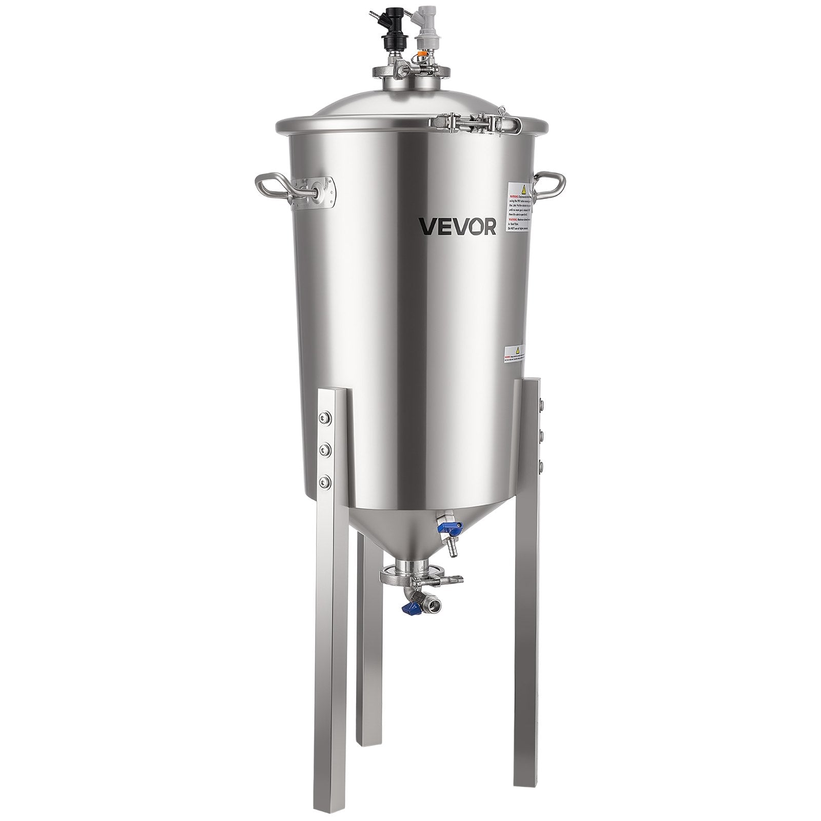 Stainless Steel Conical Fermenter, 8 Gal/30L Home Brewing Fermenation Tank, Brew Bucket Fermentor with V952-FSSPJNJXT2FTG68GV001V0