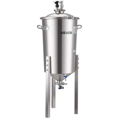 Stainless Steel Conical Fermenter, 8 Gal/30L Home Brewing Fermenation Tank, Brew Bucket Fermentor with V952-FSSPJNJXT2FTG68GV001V0