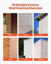 House Wrap, 2.74 x 22.86 mm, 0.13 mm Thick Vapor Barrier, Heavy Duty Plastic Sheeting for Tear-resistant, V952-FSTQM9FT75FT4A5KQ001V0