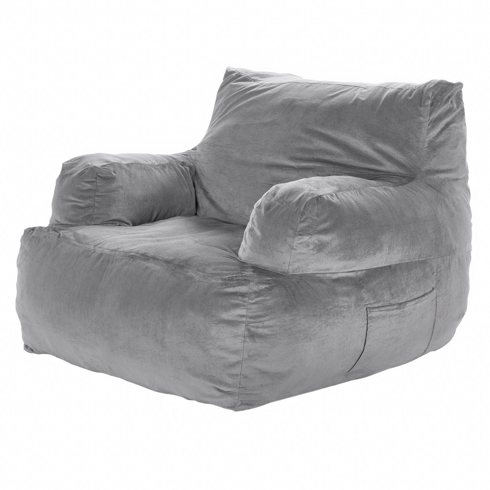Bean Bag Chair, BeanBag Sofa Chair with Armrests for Adults, Fluffy Plush & High-Density Foam Filling Adult V952-FSYXCRDDY45448AWFV0