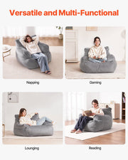 Bean Bag Chair, BeanBag Sofa Chair with Armrests for Adults, Fluffy Plush & High-Density Foam Filling Adult V952-FSYXCRDDY45448AWFV0