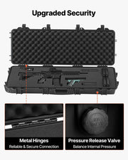 Hard Rifle Case, Lockable Rifle Case with Pre-cut Foams, 1016 mm Gun Storage with Wheels, IP67 Waterproof & V952-FSYZBQH40127R1IIQ001V0
