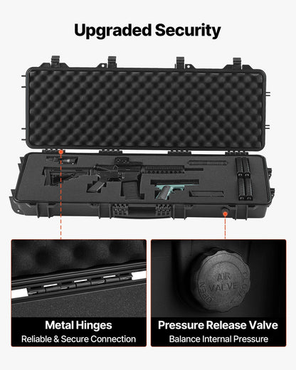 Hard Rifle Case, Lockable Rifle Case with Pre-cut Foams, 1016 mm Gun Storage with Wheels, IP67 Waterproof & V952-FSYZBQH40127R1IIQ001V0