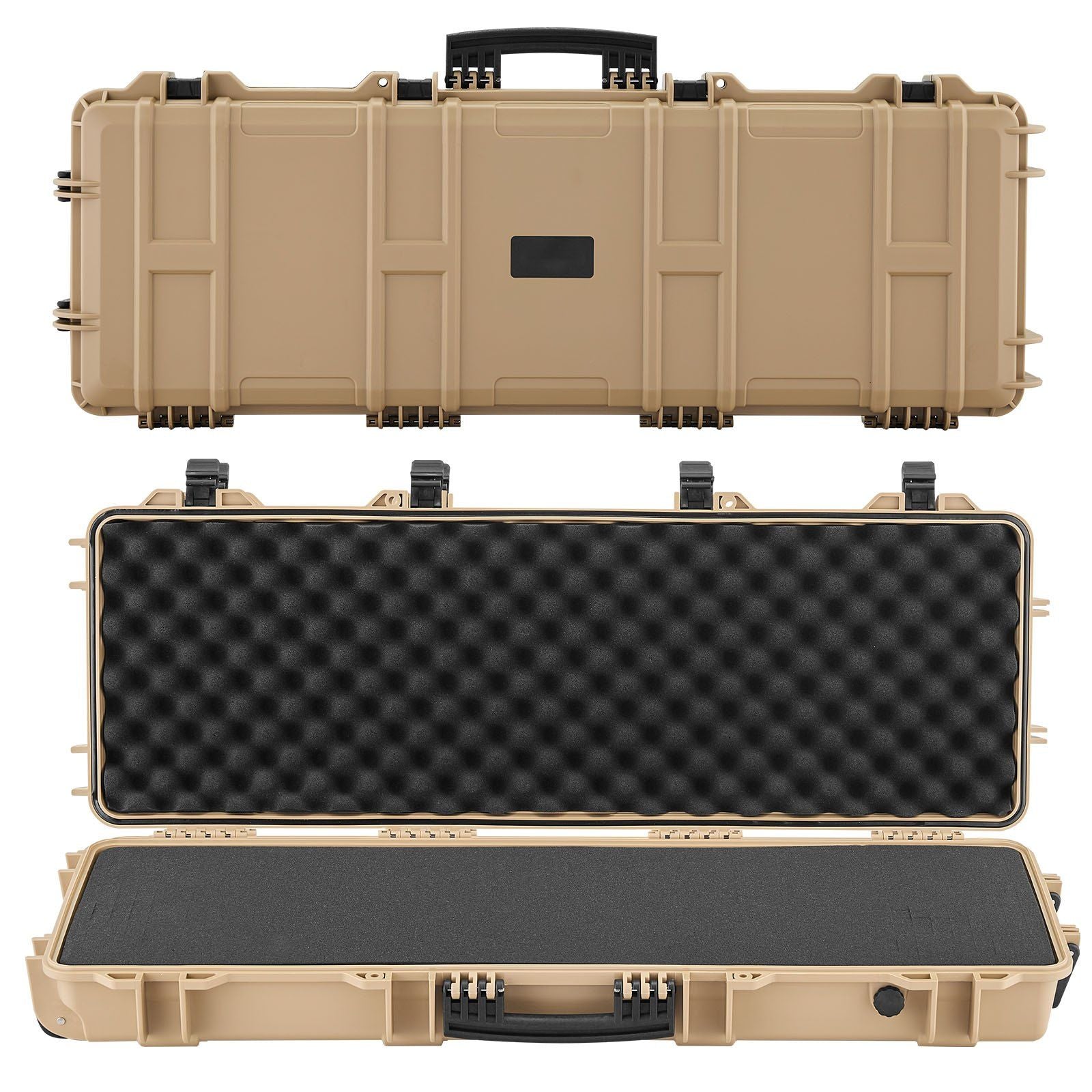 Hard Rifle Case, Lockable Rifle Case with Pre-cut Foams, 1016 mm Gun Storage with Wheels, IP67 Waterproof & V952-FSYZBQH40127WY6H3001V0