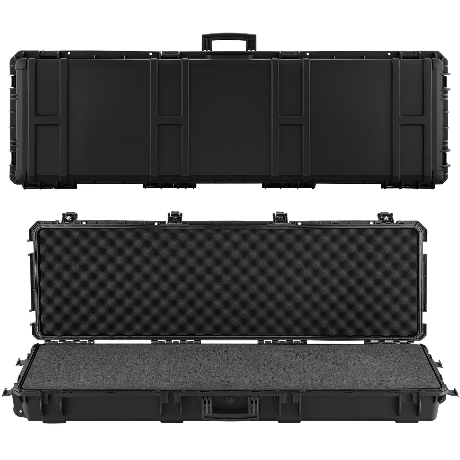 Hard Rifle Case, Lockable Rifle Case with Detachable XPE Foam, 1270 mm Gun Storage with Wheels, IP67 V952-FSYZBQH50391UMADX001V0