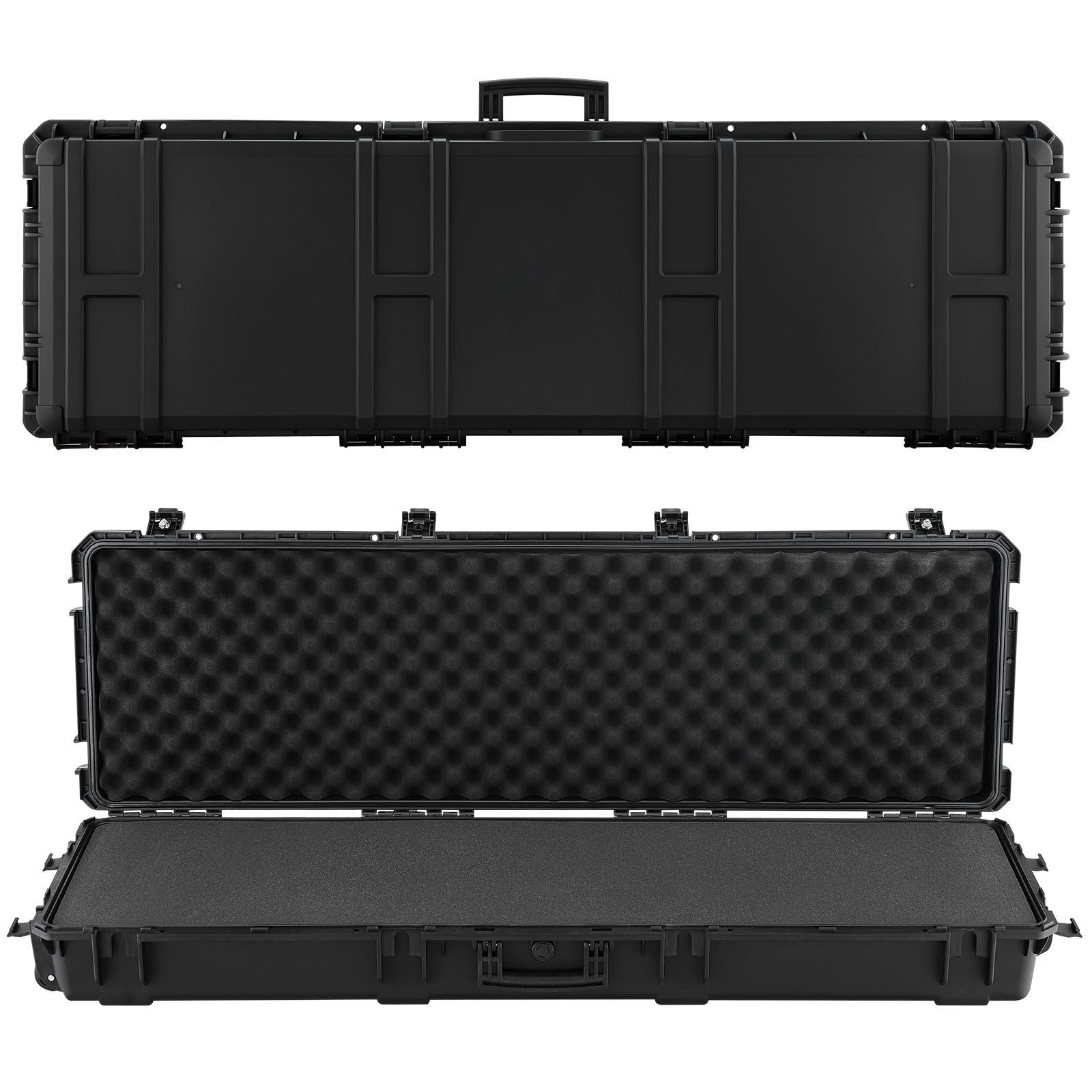 Hard Rifle Case, Lockable Rifle Case with Pre-cut Foams, 1320 mm Gun Storage with Wheels, Heavy Duty IP67 V952-FSYZBQH52415ECG24001V0