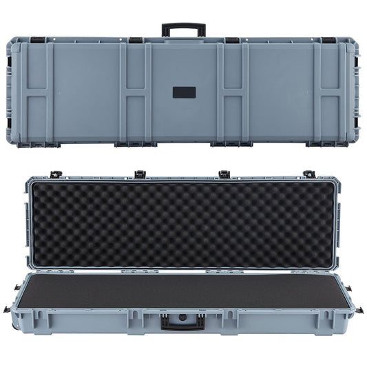 Hard Rifle Case, Lockable Rifle Case with Pre-cut Foams, 1320 mm Gun Storage with Wheels, Heavy Duty IP67 V952-FSYZBQH52415N8LQJ001V0