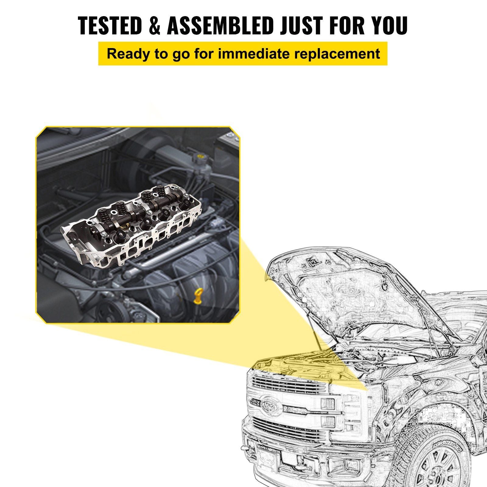 Cylinder Head Fit For Toyota 4 Runner 185-95 Fit Toyota Pickup 85-95 2.4L V952-FT22RGGZC00000001V0