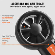Split Handheld Anemometer, Digital Wind Speed CFM Meter Gauge with LED Backlight Screen, Measures Wind V952-FTSFSJ6ZFSBXE0A0BV9
