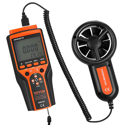 Split Handheld Anemometer, Digital Wind Speed CFM Meter Gauge with LED Backlight Screen, Measures Wind V952-FTSFSJ6ZFSBXE0A0BV9