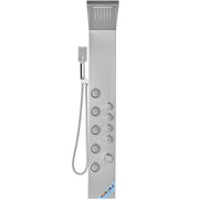 Shower Panel System, 4 Shower Modes Shower Panel Tower, Rainfall, Waterfall, 5 Full Body Massage Jets and V952-FTYS4CS2MSDPNYC1QV0