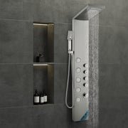 Shower Panel System, 4 Shower Modes Shower Panel Tower, Rainfall, Waterfall, 5 Full Body Massage Jets and V952-FTYS4CS2MSDPNYC1QV0