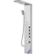 Shower Panel System, 4 Shower Modes Shower Panel Tower, Rainfall, Waterfall, 5 Full Body Massage Jets and V952-FTYS4CS2MSDPNYC1QV0