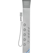 Shower Panel System, 4 Shower Modes Shower Panel Tower, Rainfall, Waterfall, 5 Full Body Massage Jets and V952-FTYS4CS2MSDPNYC1QV0