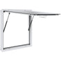 Concession Window 91x91cm, Aluminum Alloy Food Truck Service Window with Awning Door & Drag Hook, Up to 85 V952-FWCK36X36INC0H2VGV0