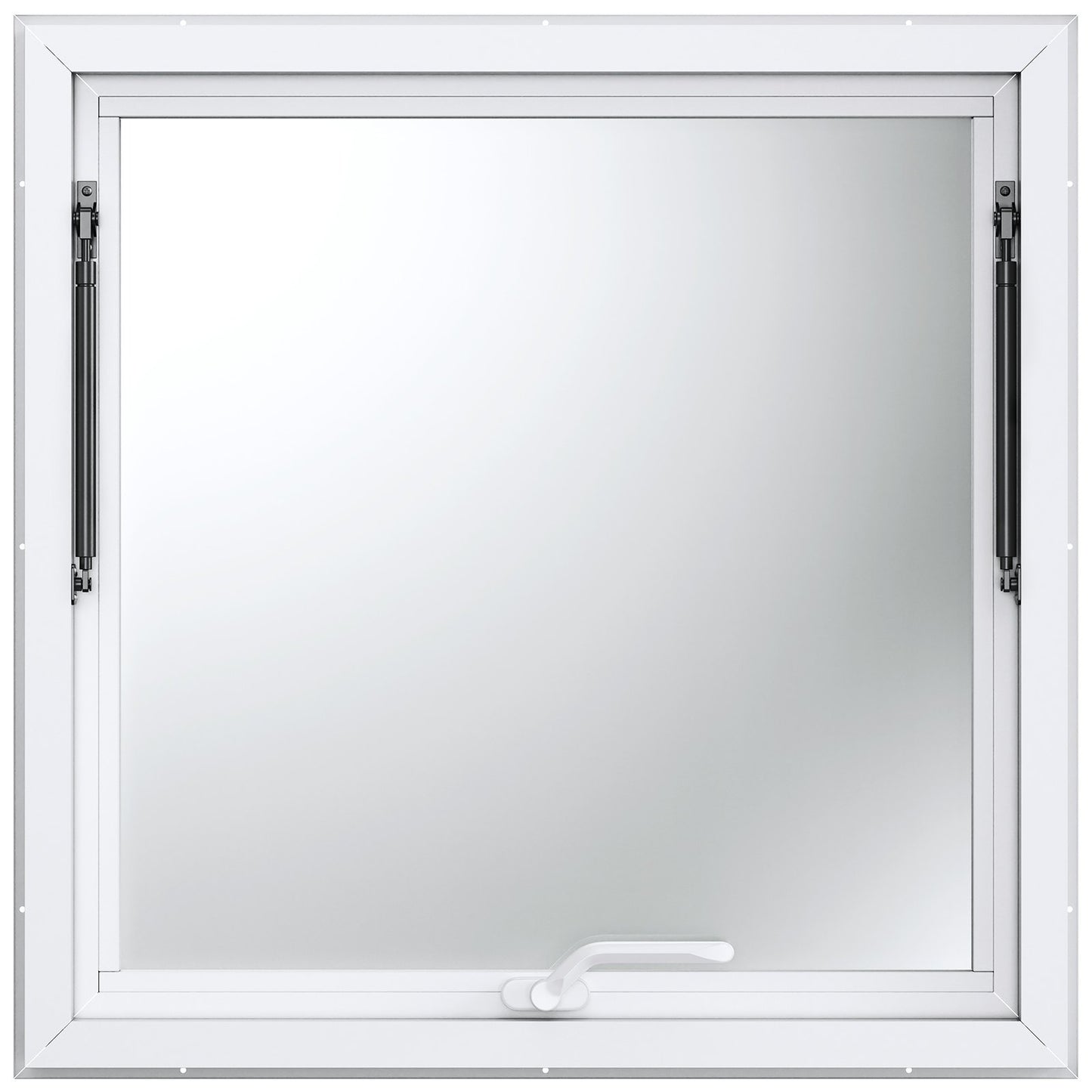 Concession Window 91x91cm, Aluminum Alloy Food Truck Service Window with Awning Door & Drag Hook, Up to 85 V952-FWCK36X36INC0H2VGV0