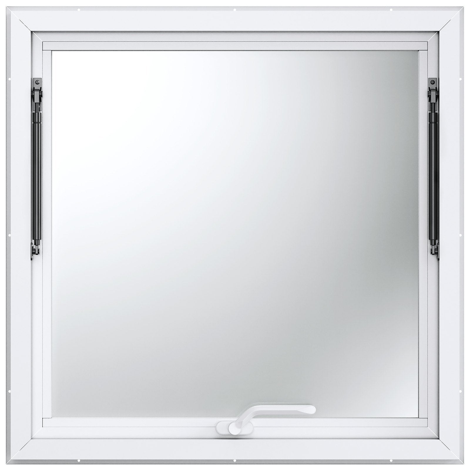 Concession Window 91x91cm, Aluminum Alloy Food Truck Service Window with Awning Door & Drag Hook, Up to 85 V952-FWCK36X36INC0H2VGV0