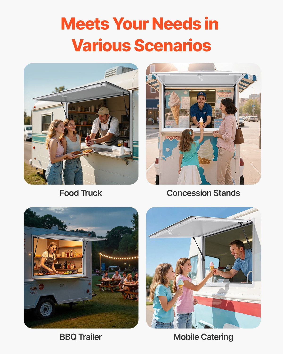 Concession Window 188x102cm, Aluminum Alloy Frame Service Window for Food Truck, Up to 85 Degrees Stand V952-FWCK7440YC0YW73KQ001V0