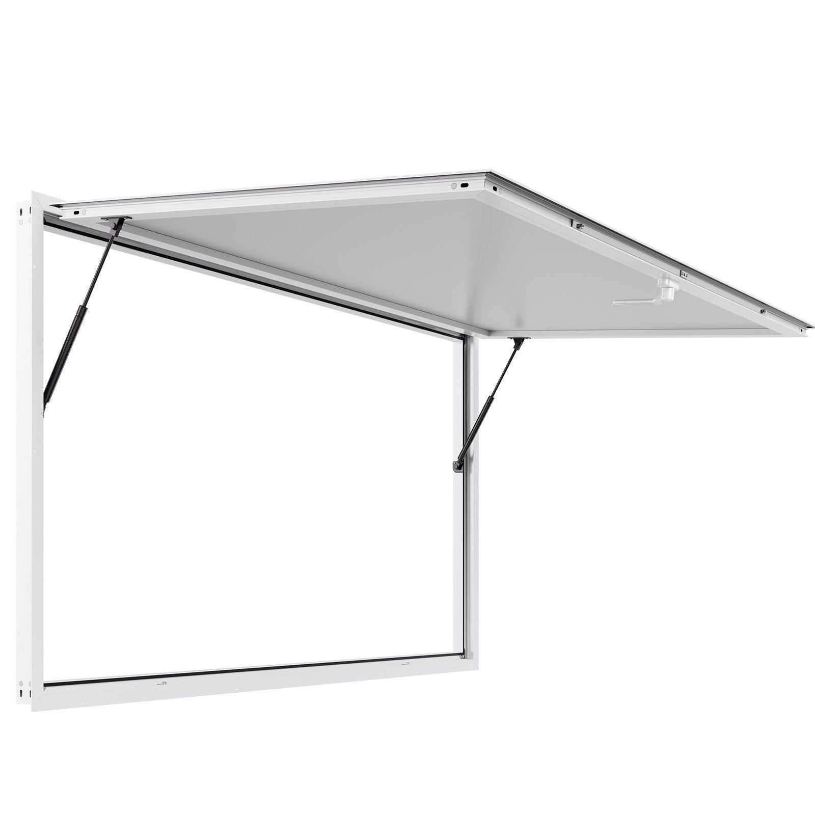 Concession Window 188x102cm, Aluminum Alloy Frame Service Window for Food Truck, Up to 85 Degrees Stand V952-FWCK7440YC0YW73KQ001V0