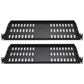 2PCS 1U Server Rack Shelf, 254mm Depth, 22.68kg Max Load Capacity Vented Cantilever or Wall Mount Rack Mount V952-FWQJJGB1U10YF1LZFV0