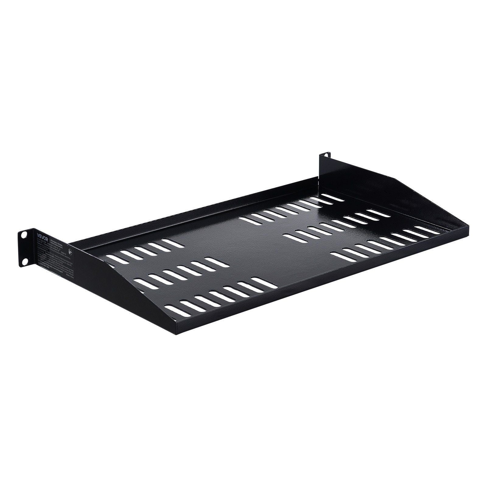 1U Server Rack Shelf, 4 PCS, 22.68 kg Max Load-Bearing Vented Cantilever, Wall Mount or Rack Mount Shelf with V952-FWQJJGB4J1U1MWT05001V0