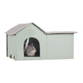 Heated Cat House, Outdoor Kitty Shelter with Adjustable Temperature and Timer, 600D Oxford Cloth Foldable Cat V952-FWSBYMBHSNJBGX6FWV3