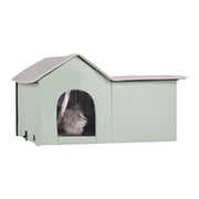 Heated Cat House, Outdoor Kitty Shelter with Adjustable Temperature and Timer, 600D Oxford Cloth Foldable Cat V952-FWSBYMBHSNJBGX6FWV3